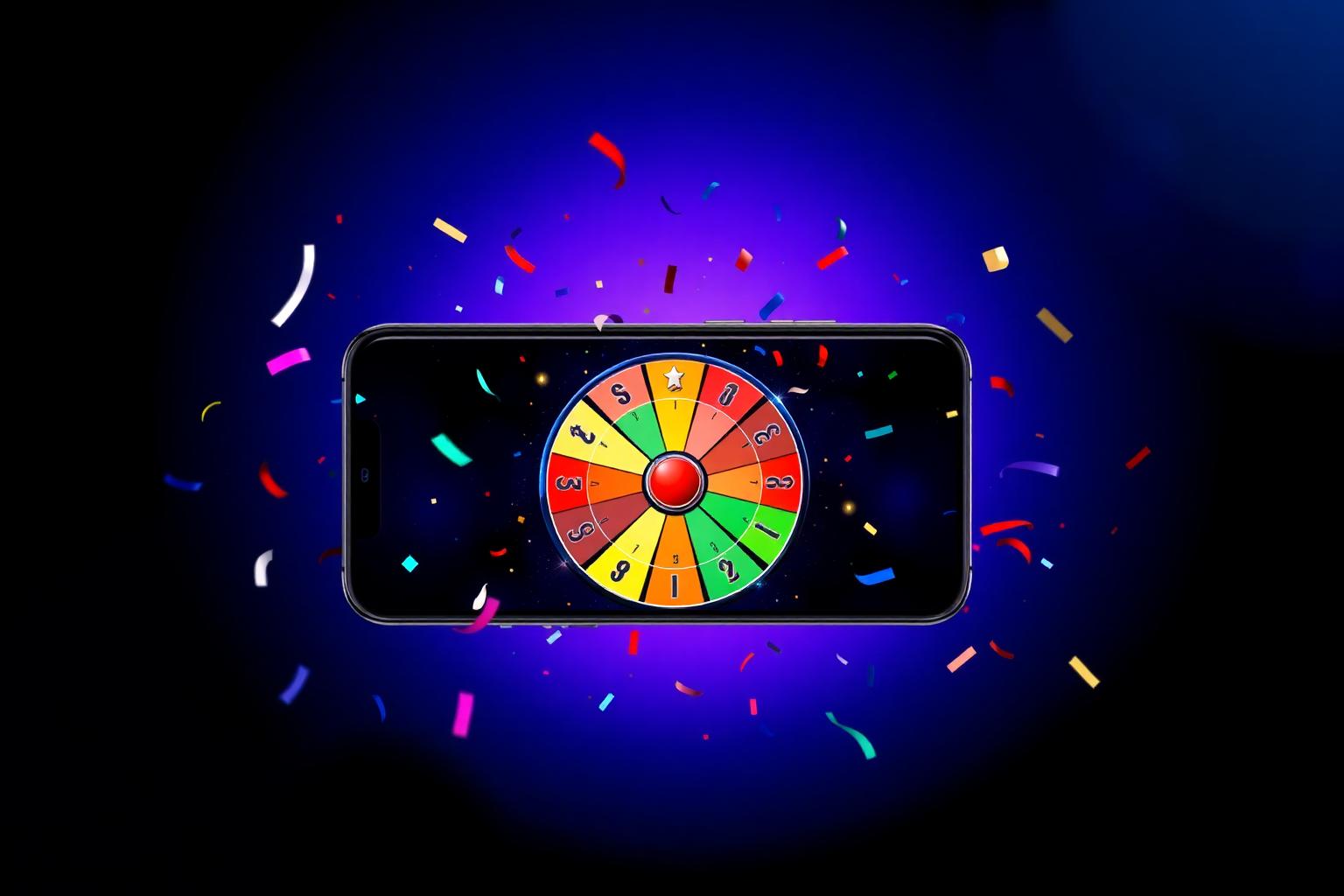 Roue de la chance ReviewRocket sur smartphone
